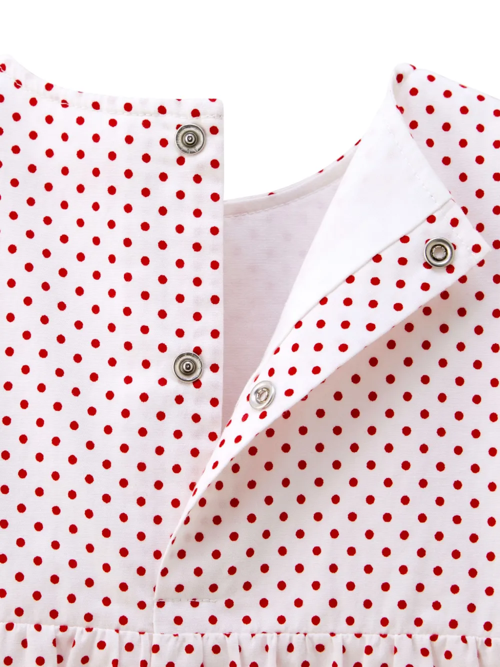 Miki House Polka-dot Blouse In レッド