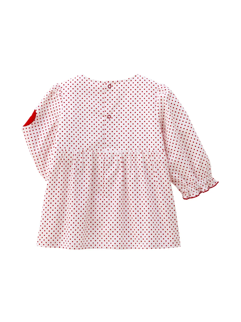 Miki House Shirt met stippen - Rood