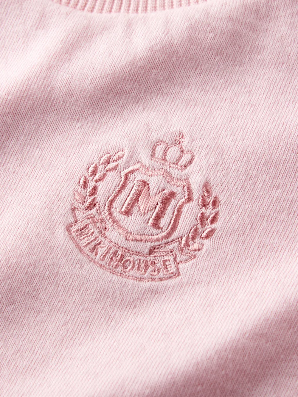 Miki House Sweater met geborduurd logo Roze