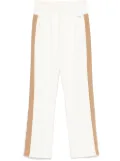 BOSS side-stripes track pants - White