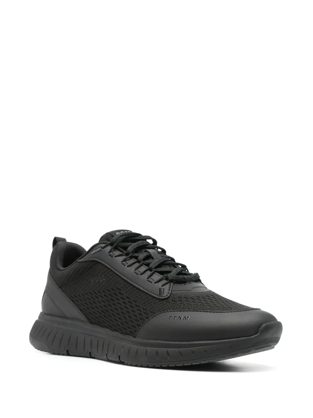 BOSS Mesh sneakers - Zwart