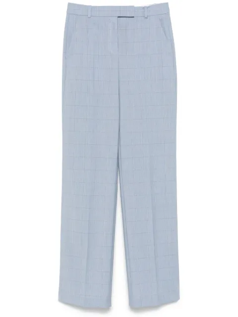 BOSS checked virgin wool trousers 