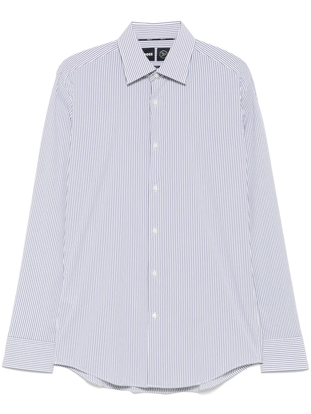 BOSS camisa con rayas estampadas | gris | Image 1