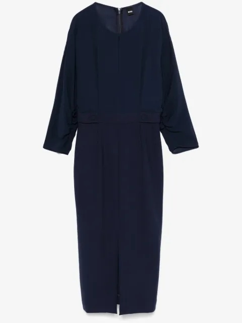 BOSS button-tab midi dress