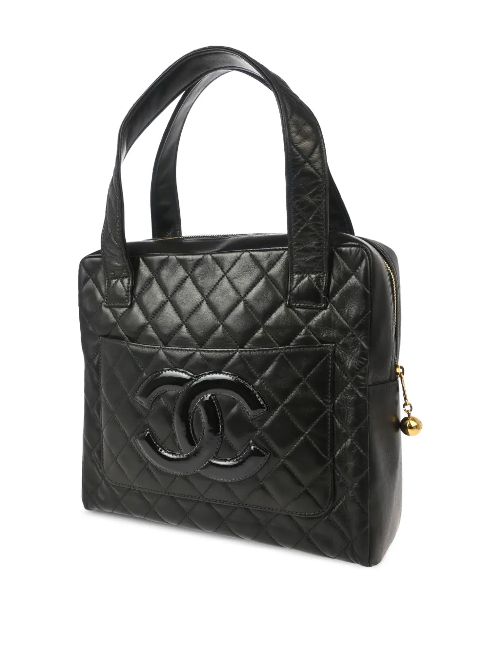 CHANEL Pre-Owned 1997 gewatteerde shopper - Zwart