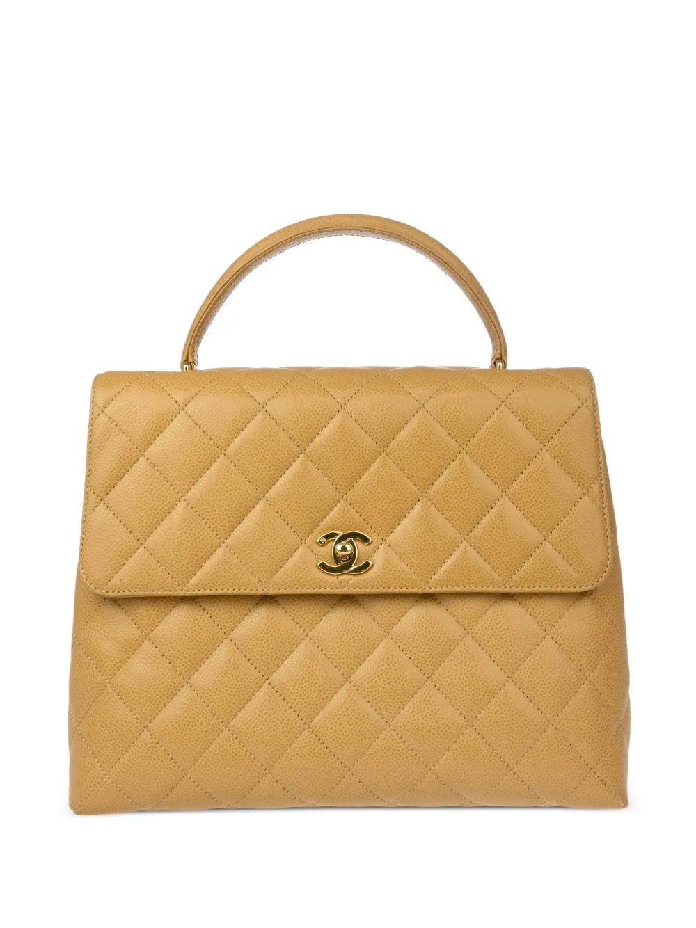 CHANEL Pre-Owned 1998 キルティング ハンドバッグ - ニュートラル CHANEL Pre-Owned 1998 キルティング ハンドバッグ - ニュートラル
