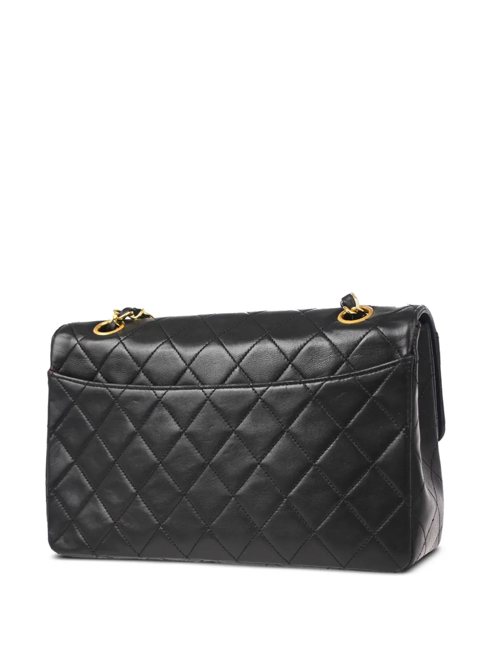 CHANEL Pre-Owned 1990 schoudertas met omslag - Zwart