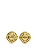 CHANEL Pre-Owned 1970-1980 Gold Plated CC Clip On Earrings costume earrings