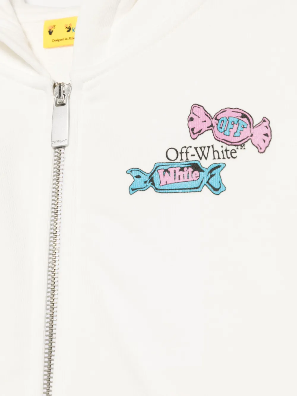 Off-White Kids Arrow Lollipop hoodie Wit