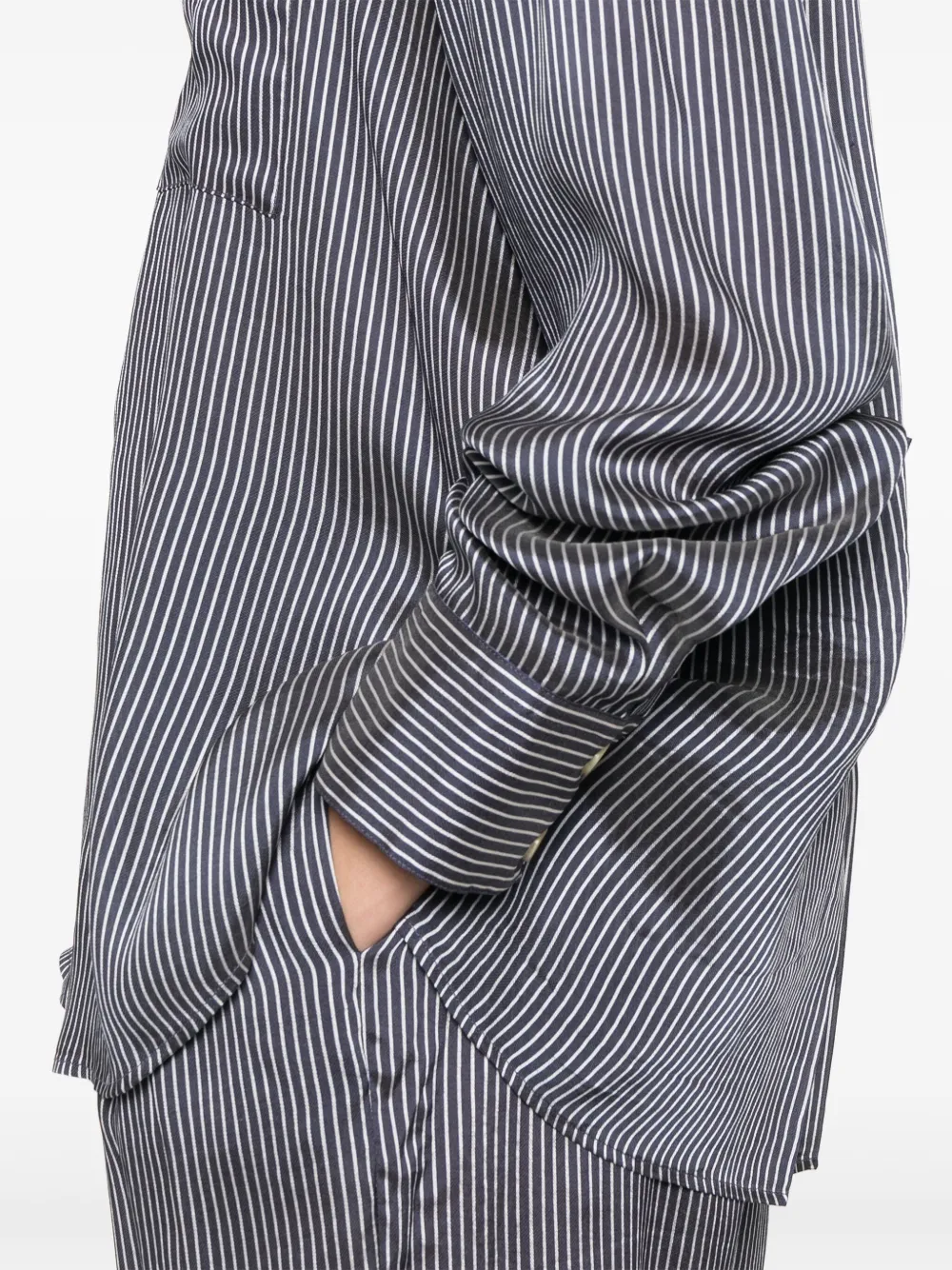 KHAITE Yatty blouse Blauw