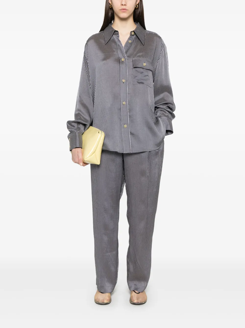 KHAITE Yatty blouse - Blauw
