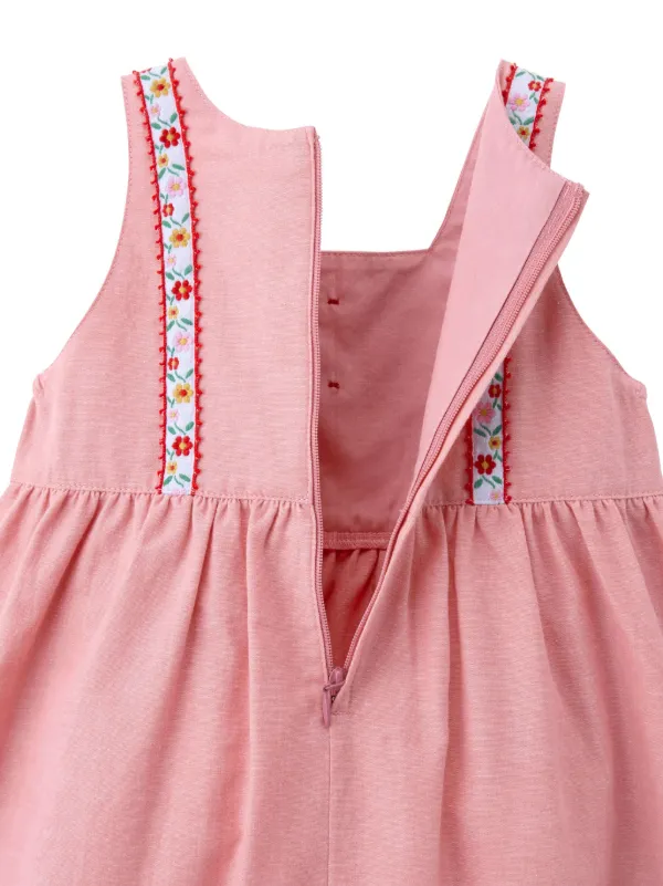 Miki House Embroidered Dress | Pink | FARFETCH RO