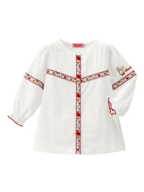 Miki House camisa con bordado