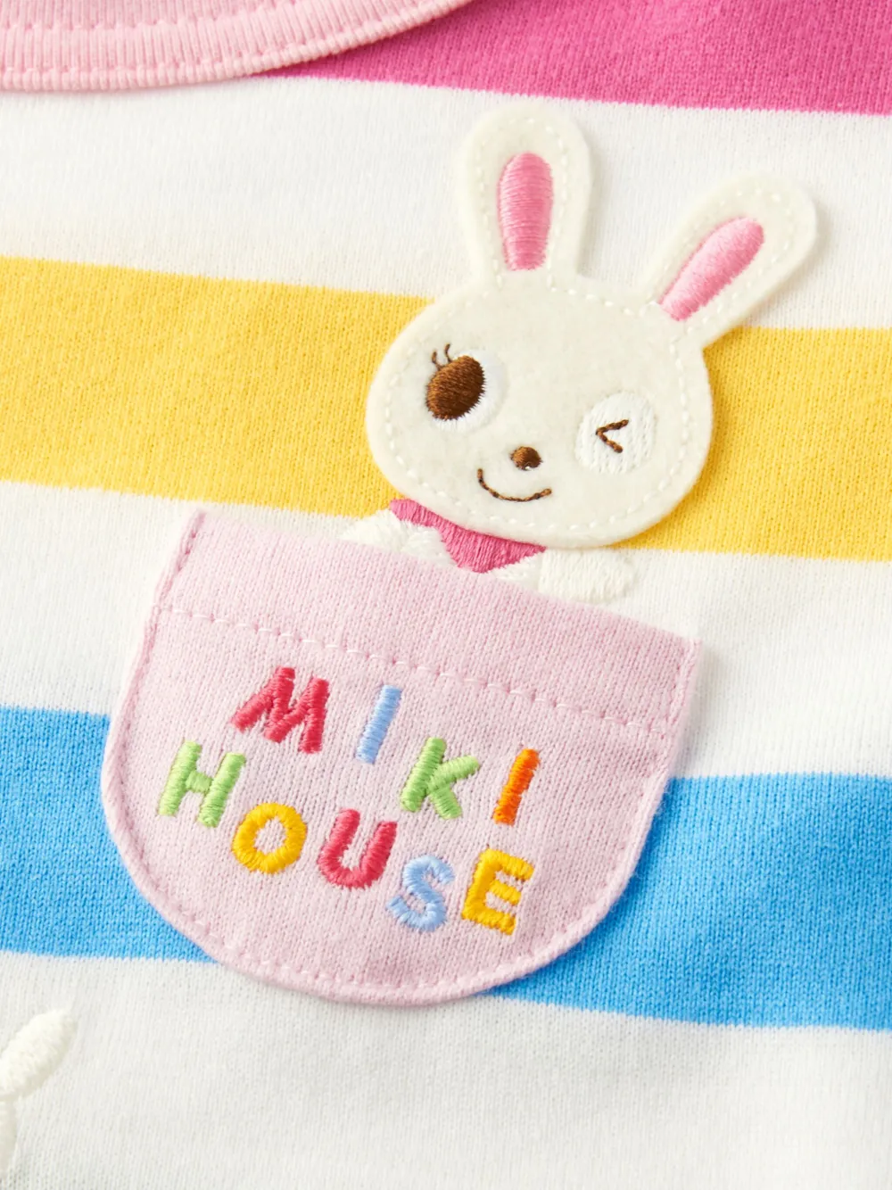 Miki House T-shirt met applicatie Roze