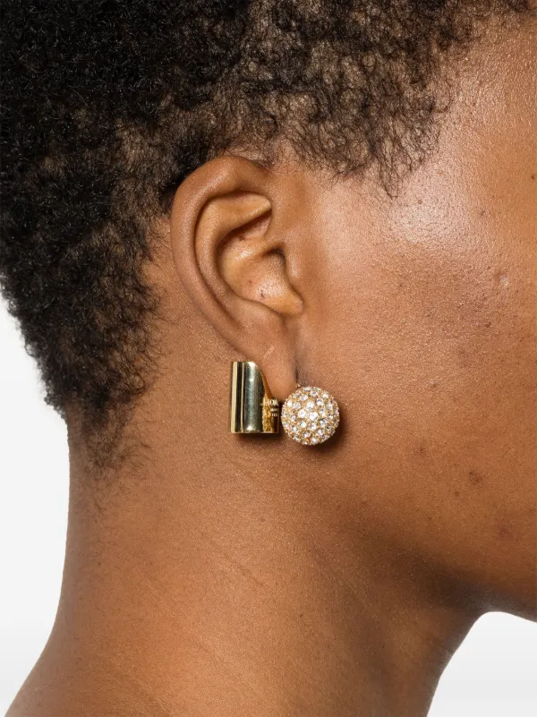 ◆関税・送料込み◆JACQUEMUS シルバー/ゴールド Perlina ピアス Jacquemus The Perlina ピアス | ゴールドトーン | FARFETCH JP