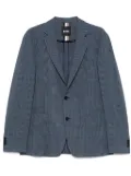 BOSS Prince-of-Wales-check blazer - Blue