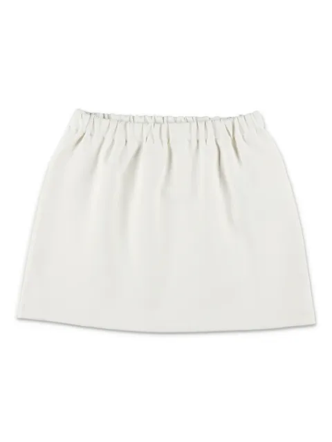 Douuod Kids logo-patch skirt 