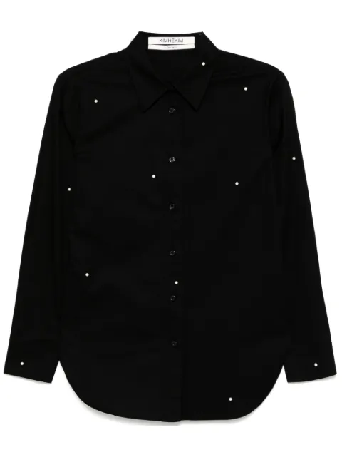 Kimhekim camisa con detalles de perlas