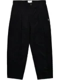 WTAPS corduroy pleated trousers - Black
