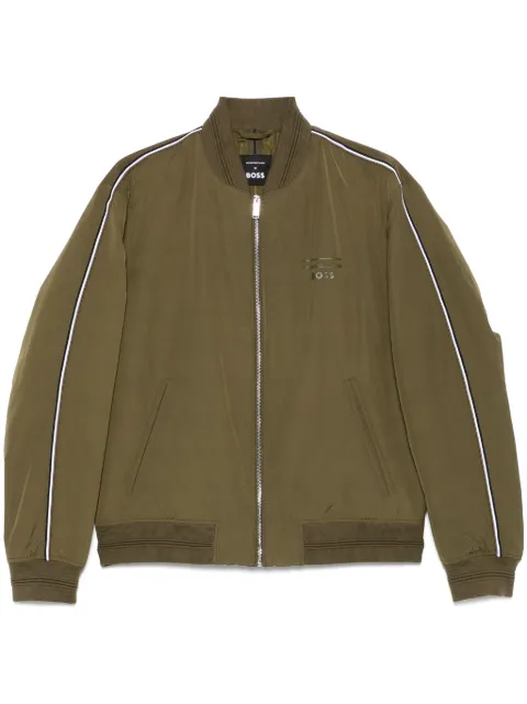 BOSS x Porsche piped-trim bomber jacket