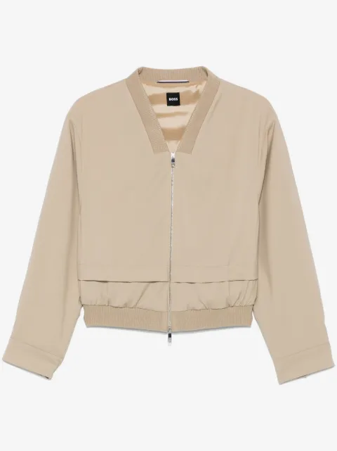 BOSS layered-effect jacket 