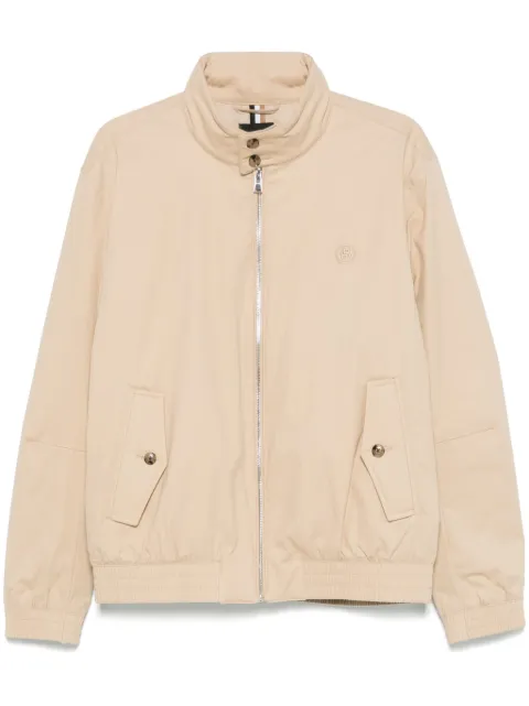 BOSS embroidered-double B bomber jacket 