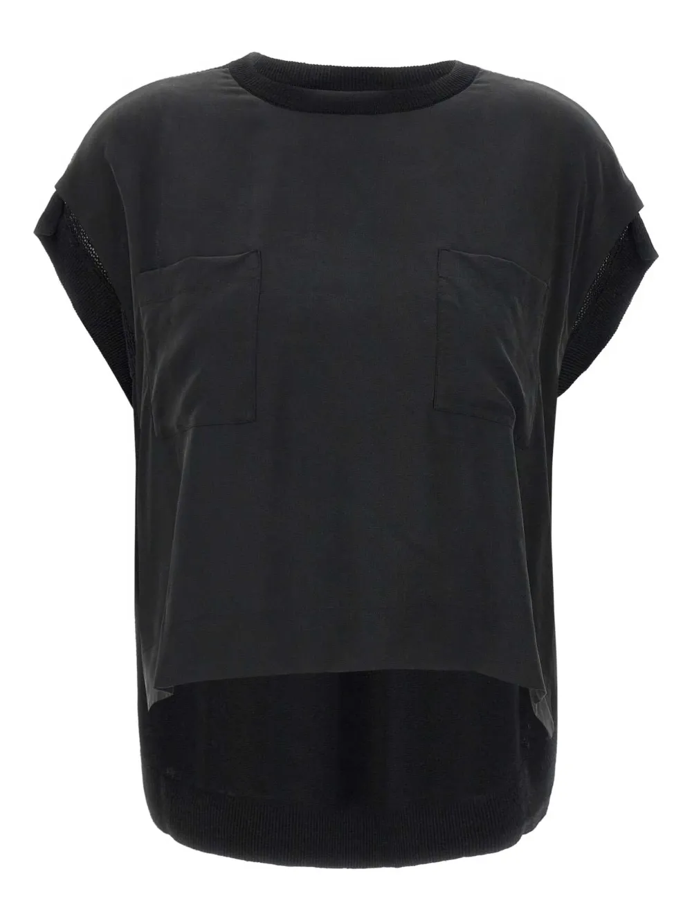 kaos Blusa con inserti in seta | nero | Image 1
