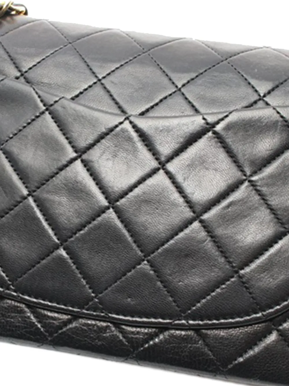 CHANEL Pre-Owned 1989-1991 Small Classic Lambskin Double Flap shoulder bag - Zwart