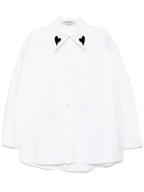 Kimhekim camisa con parche de corazón