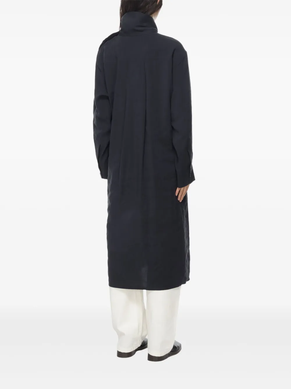 Studio Nicholson Asymmetrische midi-jurk Blauw