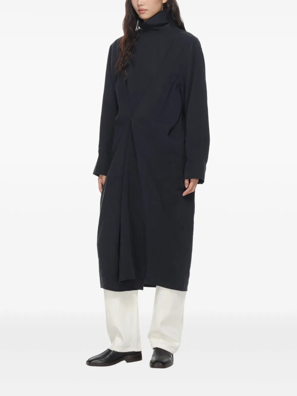 Studio Nicholson Asymmetrische midi-jurk Blauw