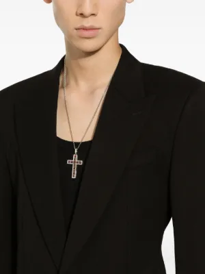 Dolce & Gabbana Cross トルマリン＆ダイヤモンド ペンダント 18K