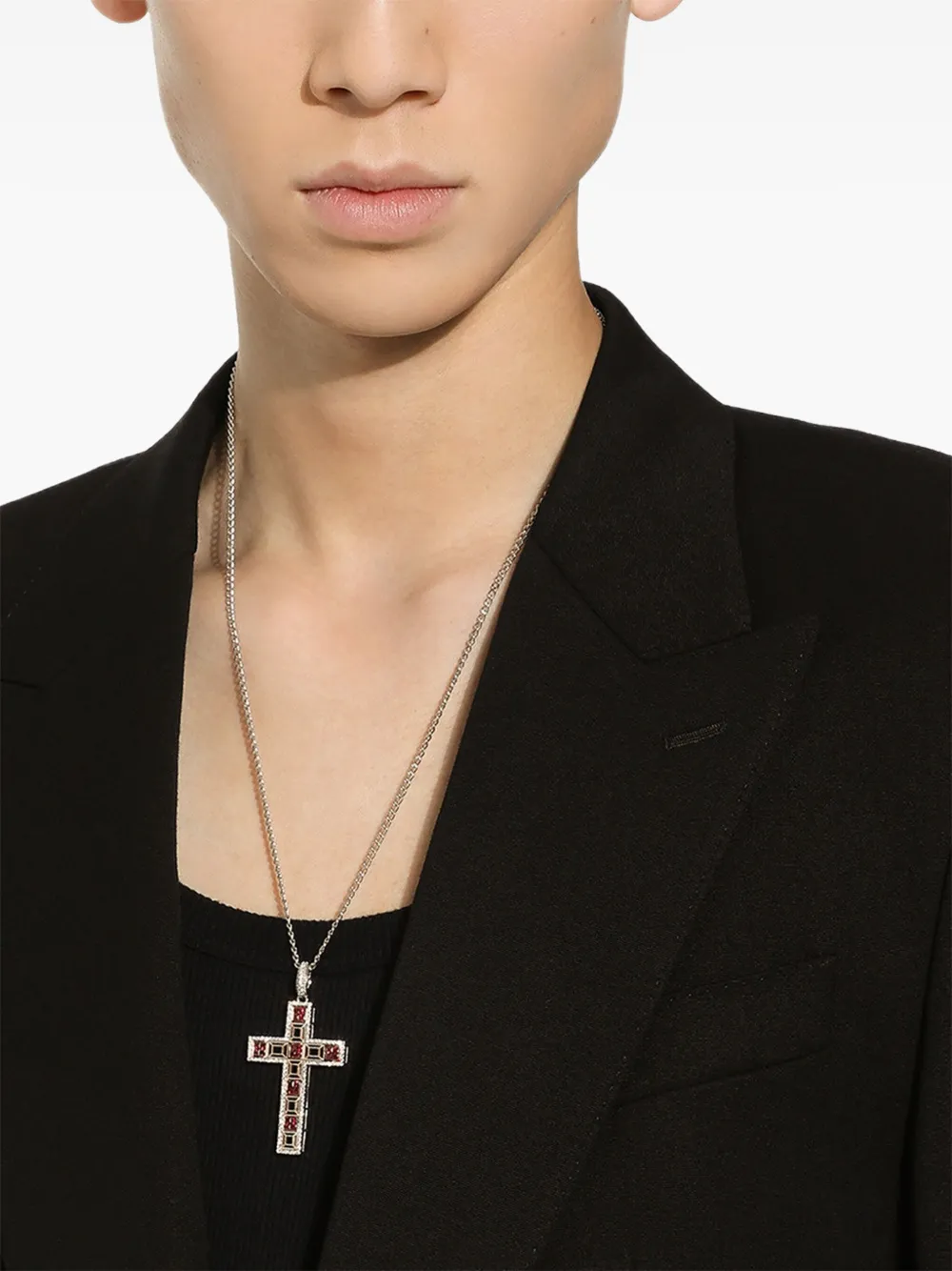 Dolce & Gabbana 18K gold Tradition diamond and ruby pendant | Image 2