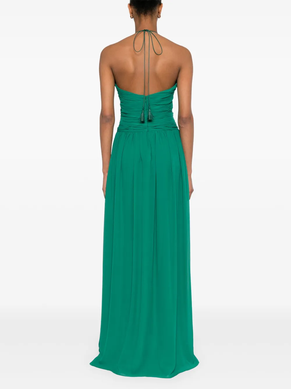 TOM FORD Maxi-jurk met uitgesneden detail Groen