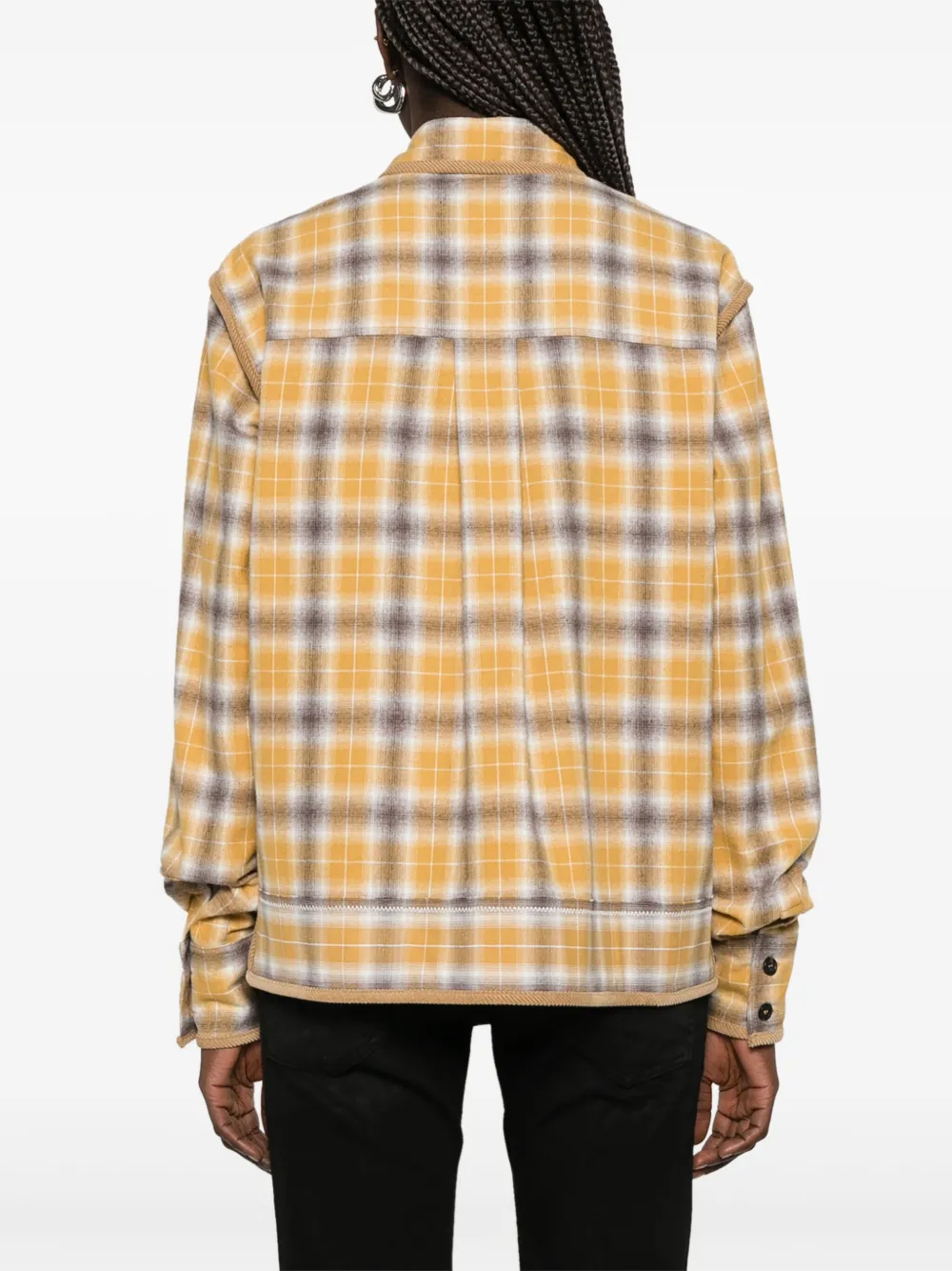 DSQUARED2 Geruit blouse Geel