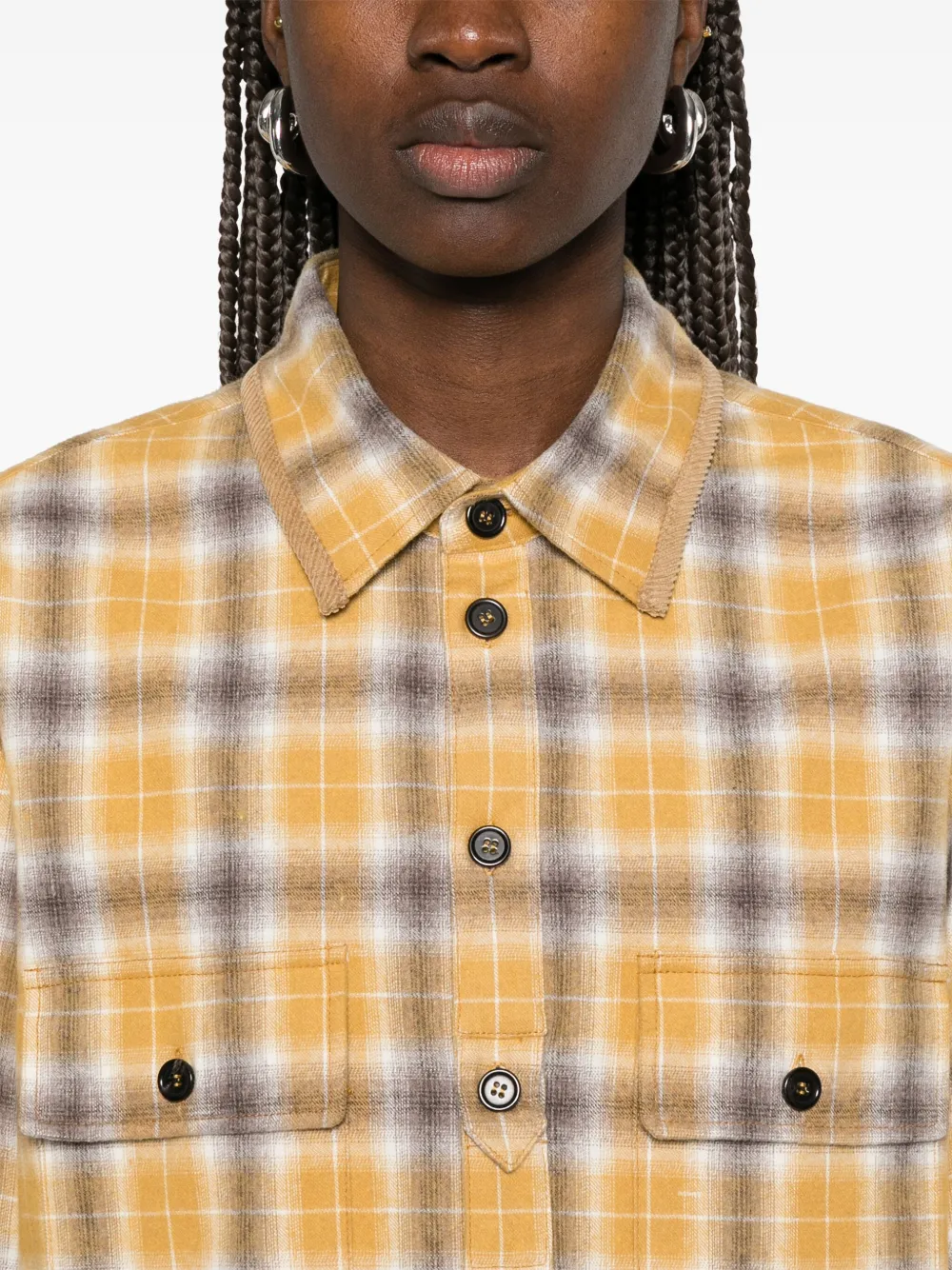 DSQUARED2 Geruit blouse Geel