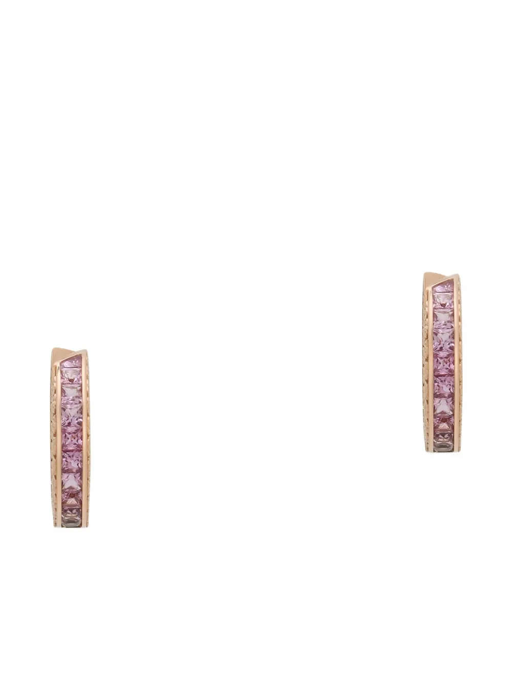 Dolce & Gabbana 18kt red gold Anna pink sapphires and diamond earrings - Rosso