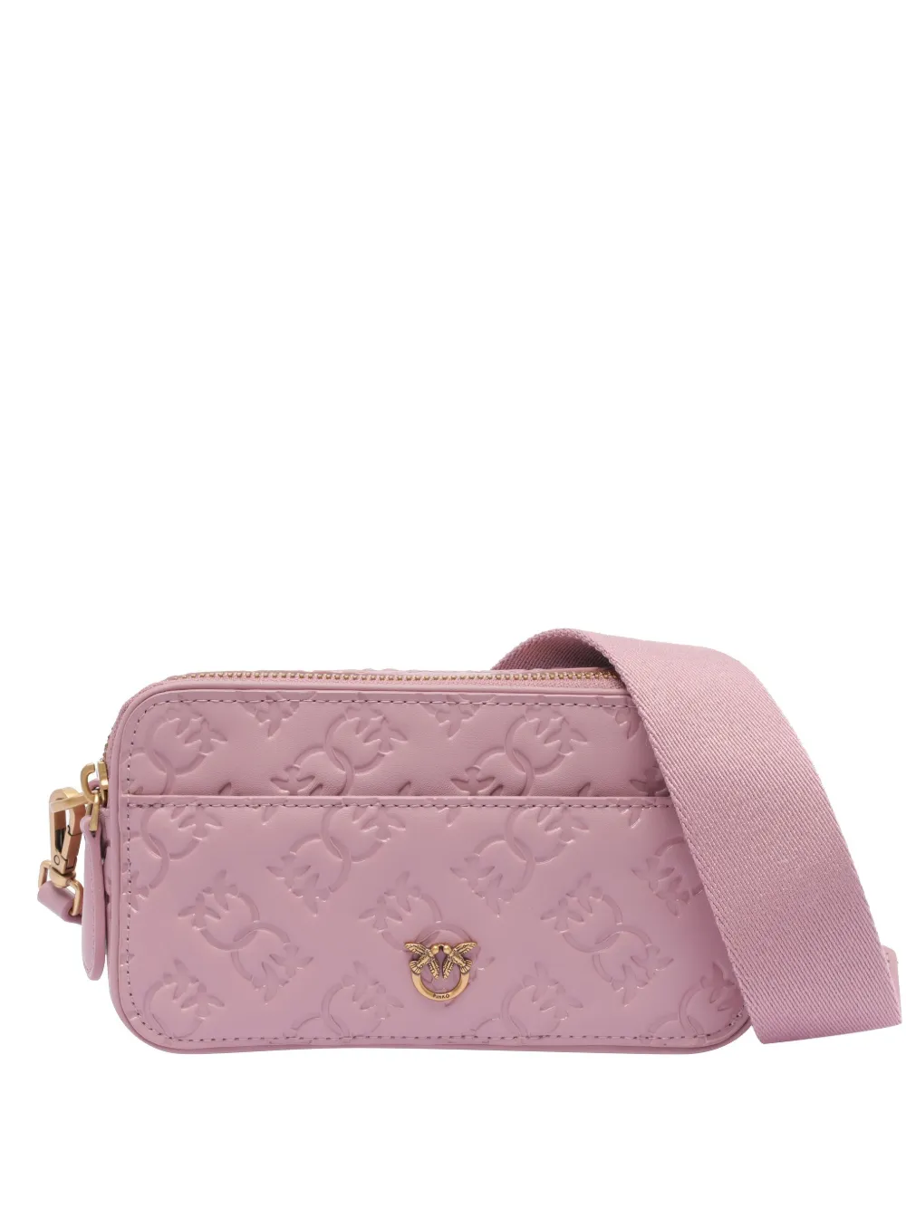 PINKO logo-embossed camera bag - Rosa