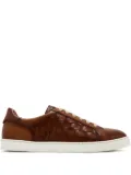 Magnanni crocodile-embossed trainers - Brown