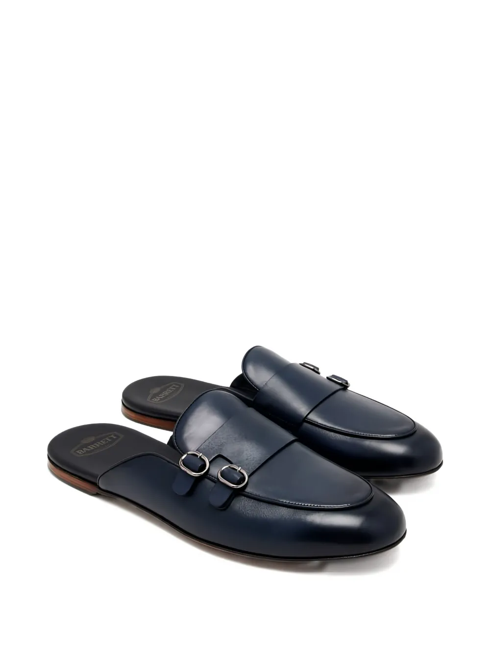 Barrett buckle strap mules - Blauw