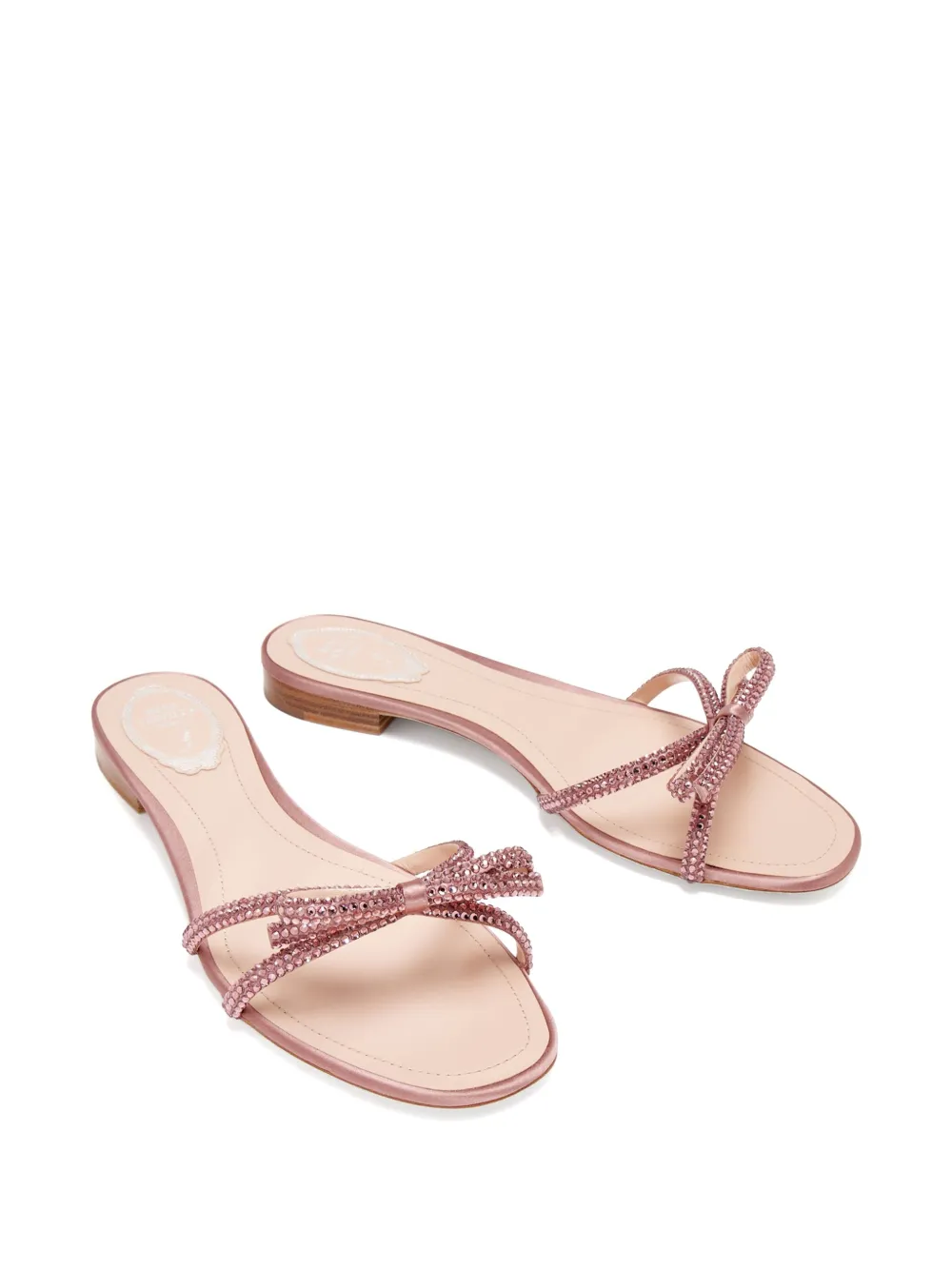 René Caovilla Sandalen met strikdetail - Roze