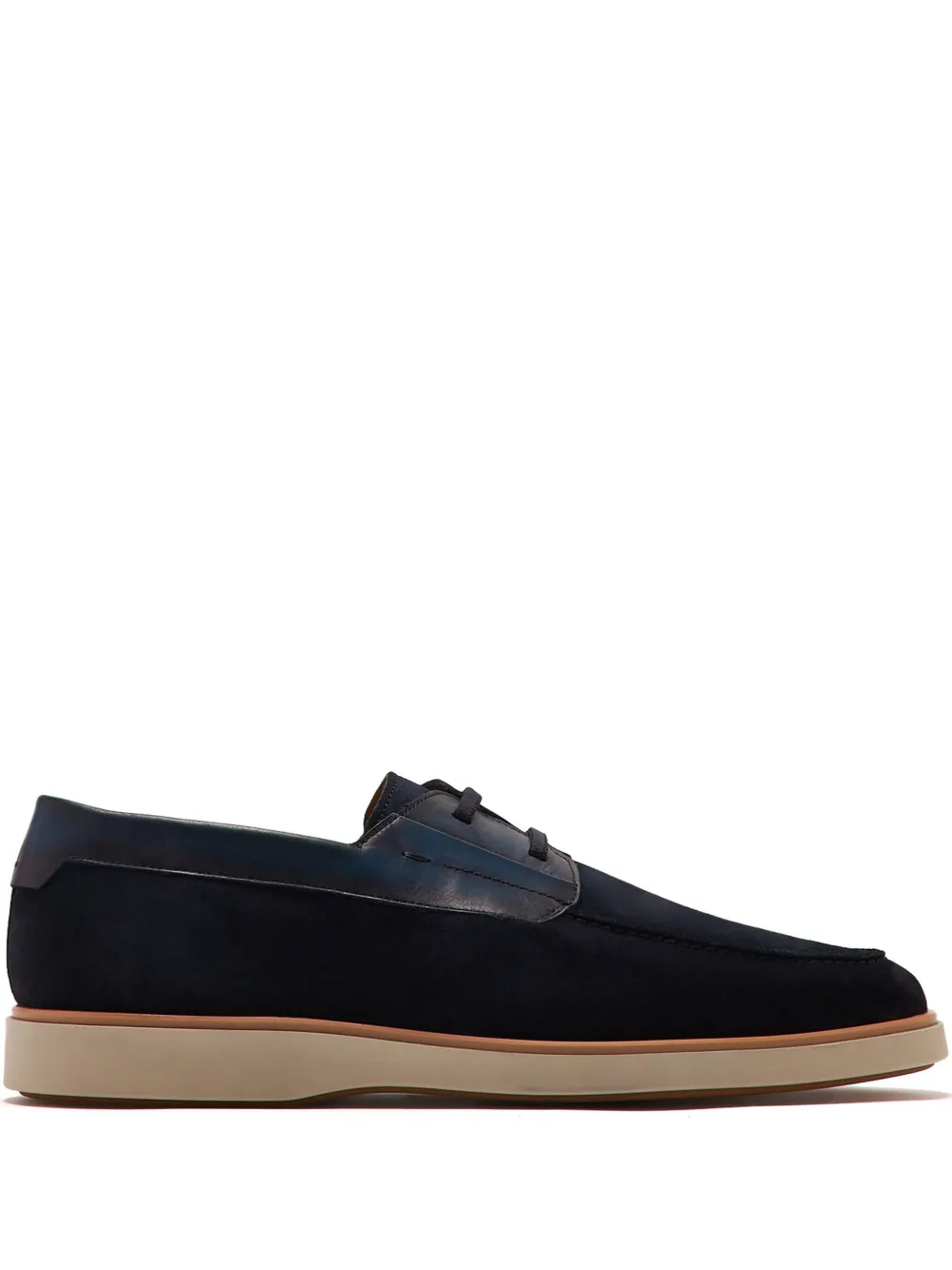 Magnanni suede boat shoes Blue