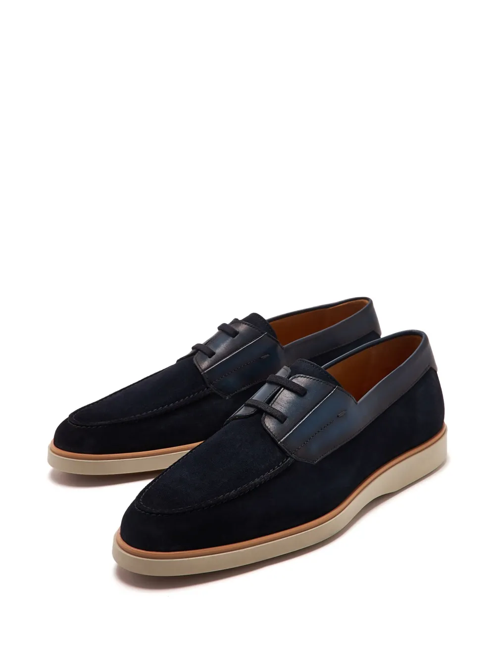 Magnanni suede boat shoes Blue