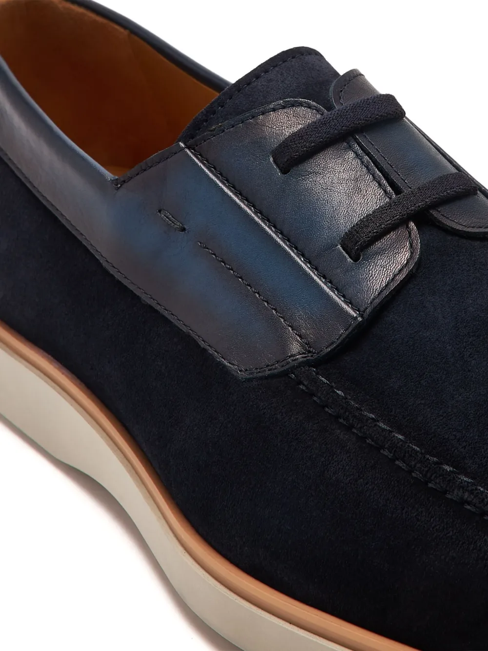 Magnanni suede boat shoes Blue