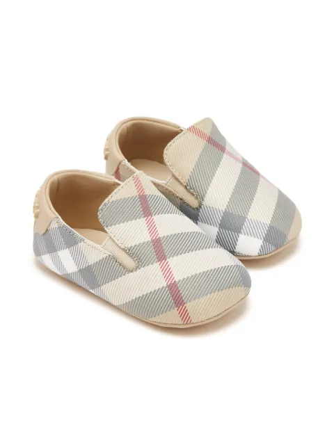 Burberry Kids chaussures pré-marche à carreaux