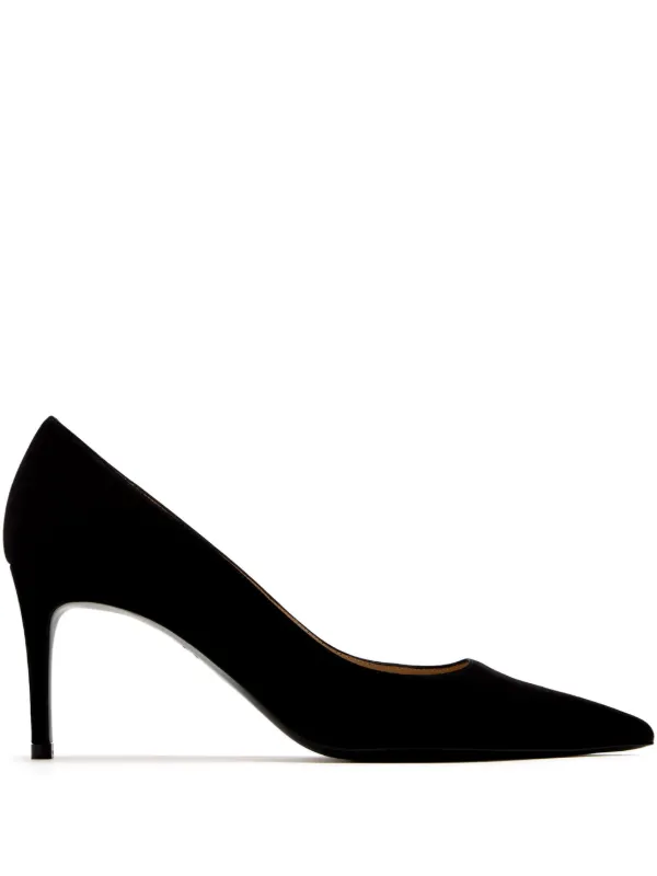 Stuart Weitzman 75mm Suede Pumps in Black