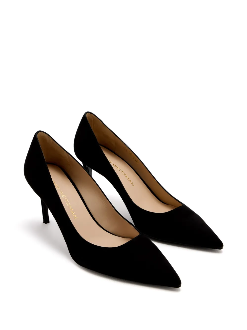 Stuart Weitzman 75mm suede pumps Black