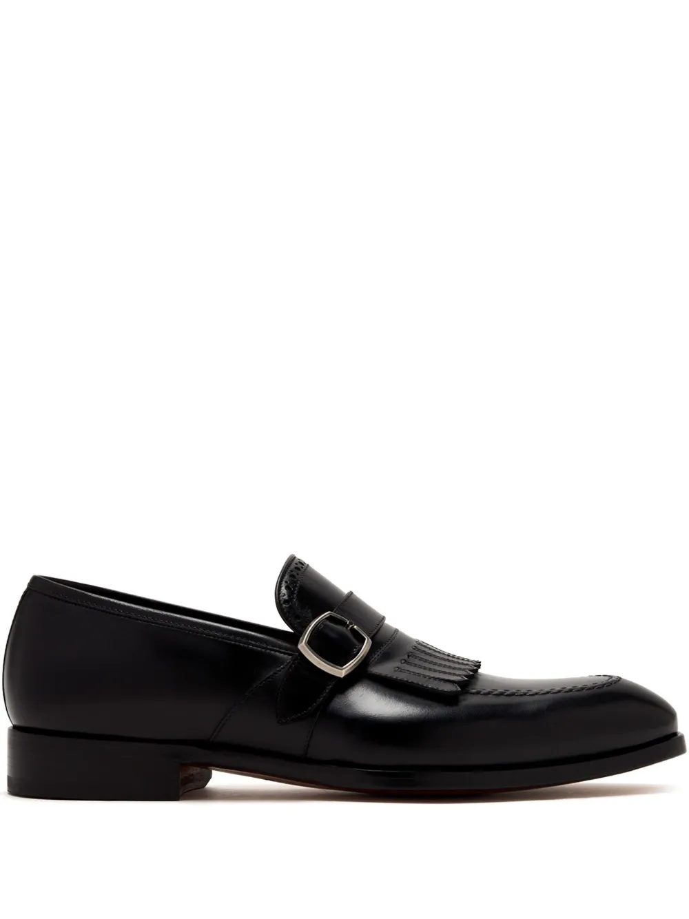 Magnanni fringed monk shoes Black