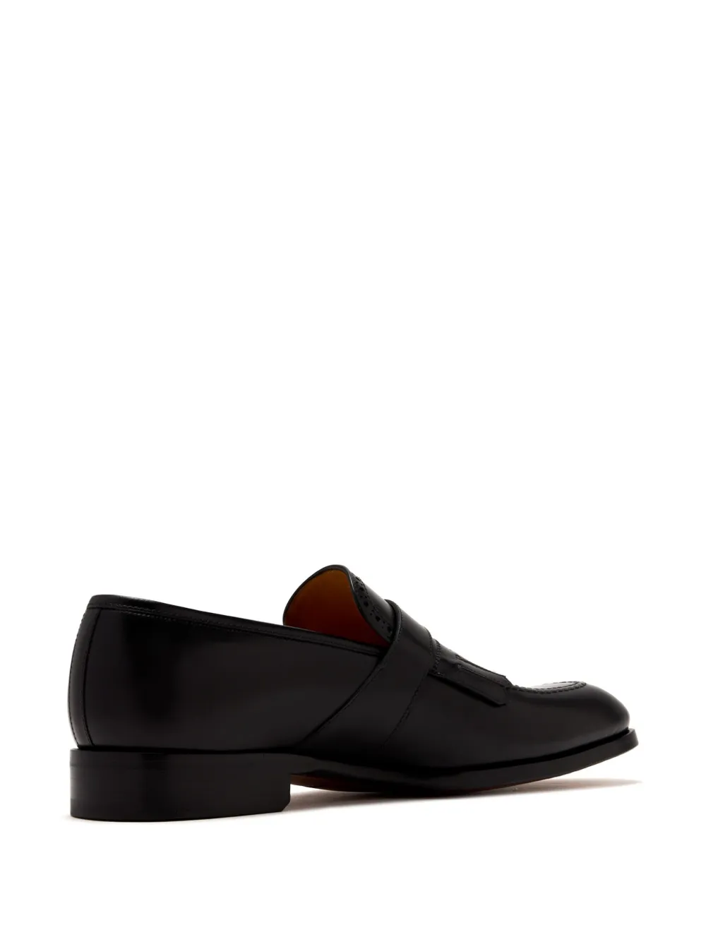 Magnanni fringed monk shoes Black