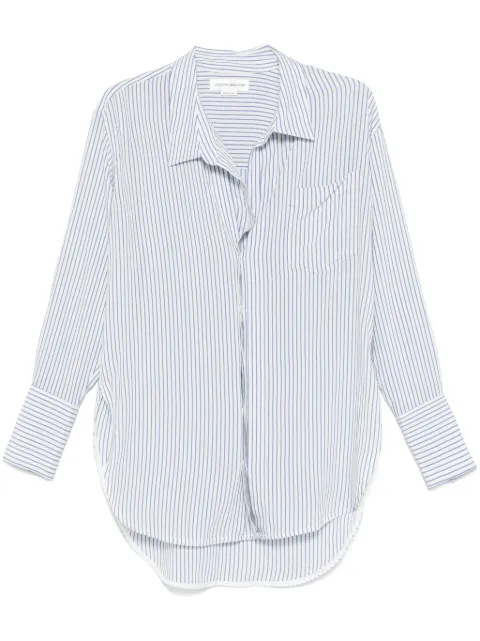 Victoria Beckham camisa con rayas estampadas